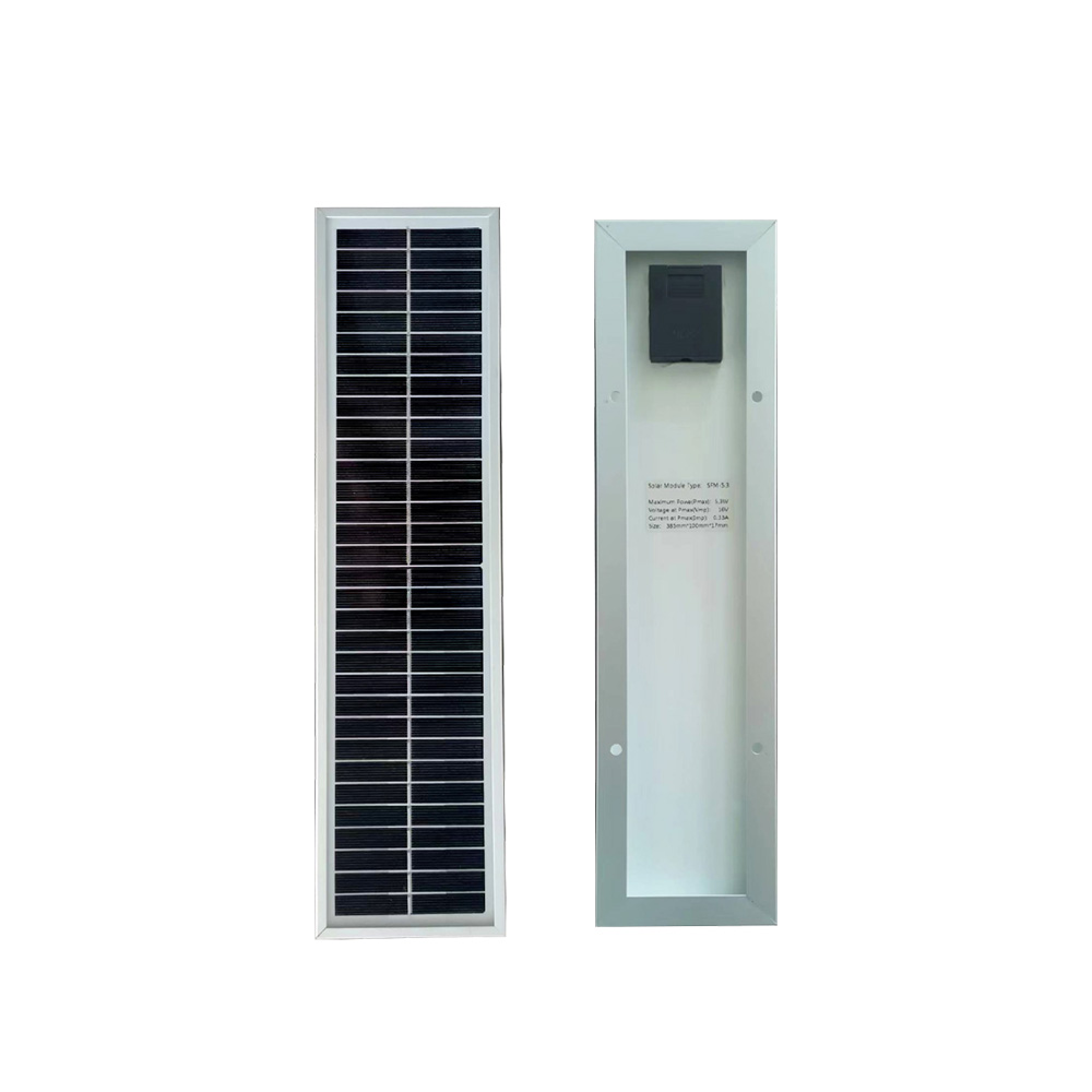 5.3 Watt 16 Volt Framed Solar Panel - Glass Panel