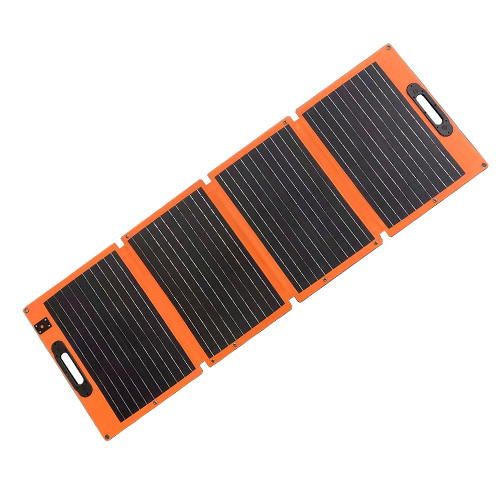 100 Watt 18 Volt 4 Folds ETFE Solar Panel Charger DC5521 Connector