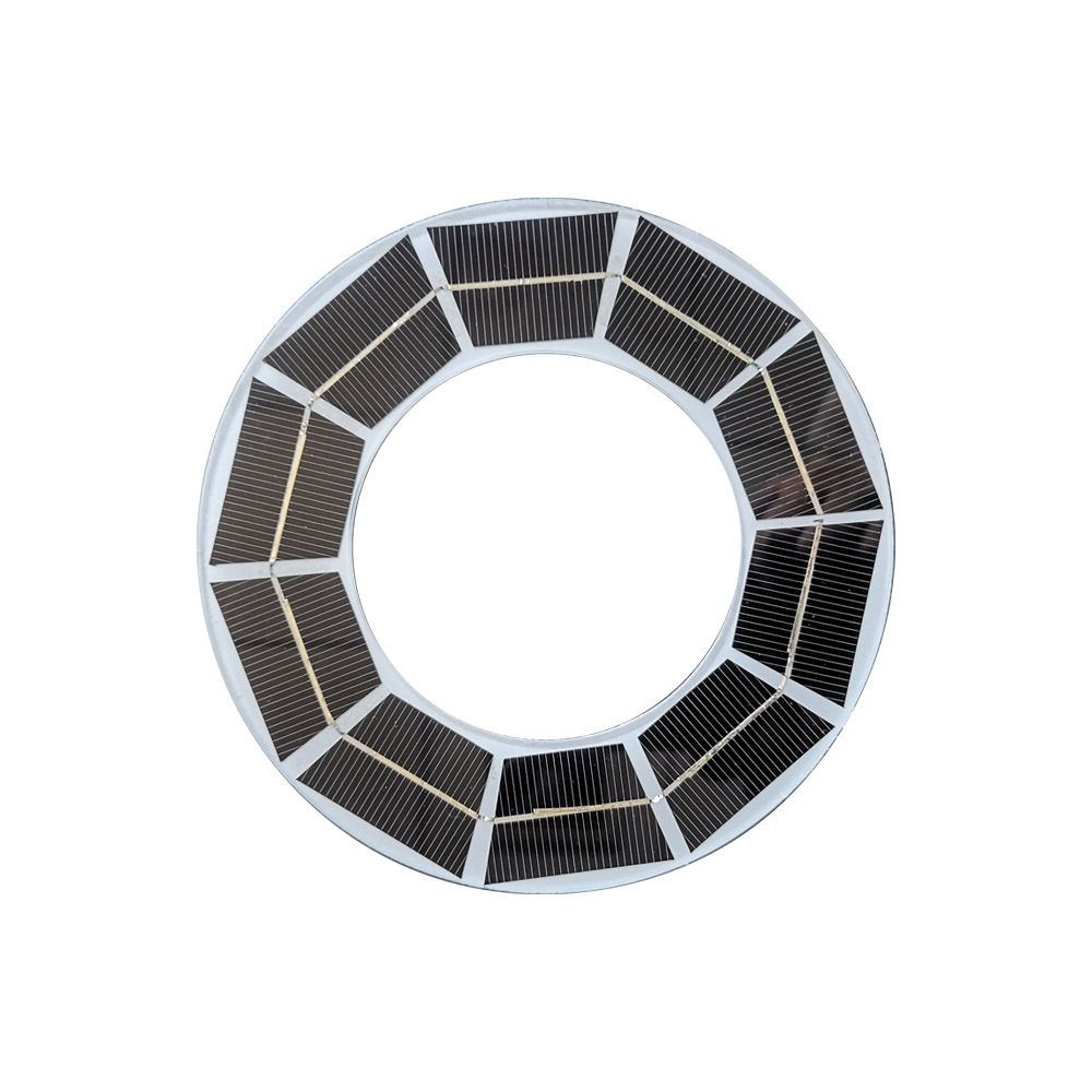 1.2 Watt 5 Volt Circle Shaped Solar Panel - Glass Panel