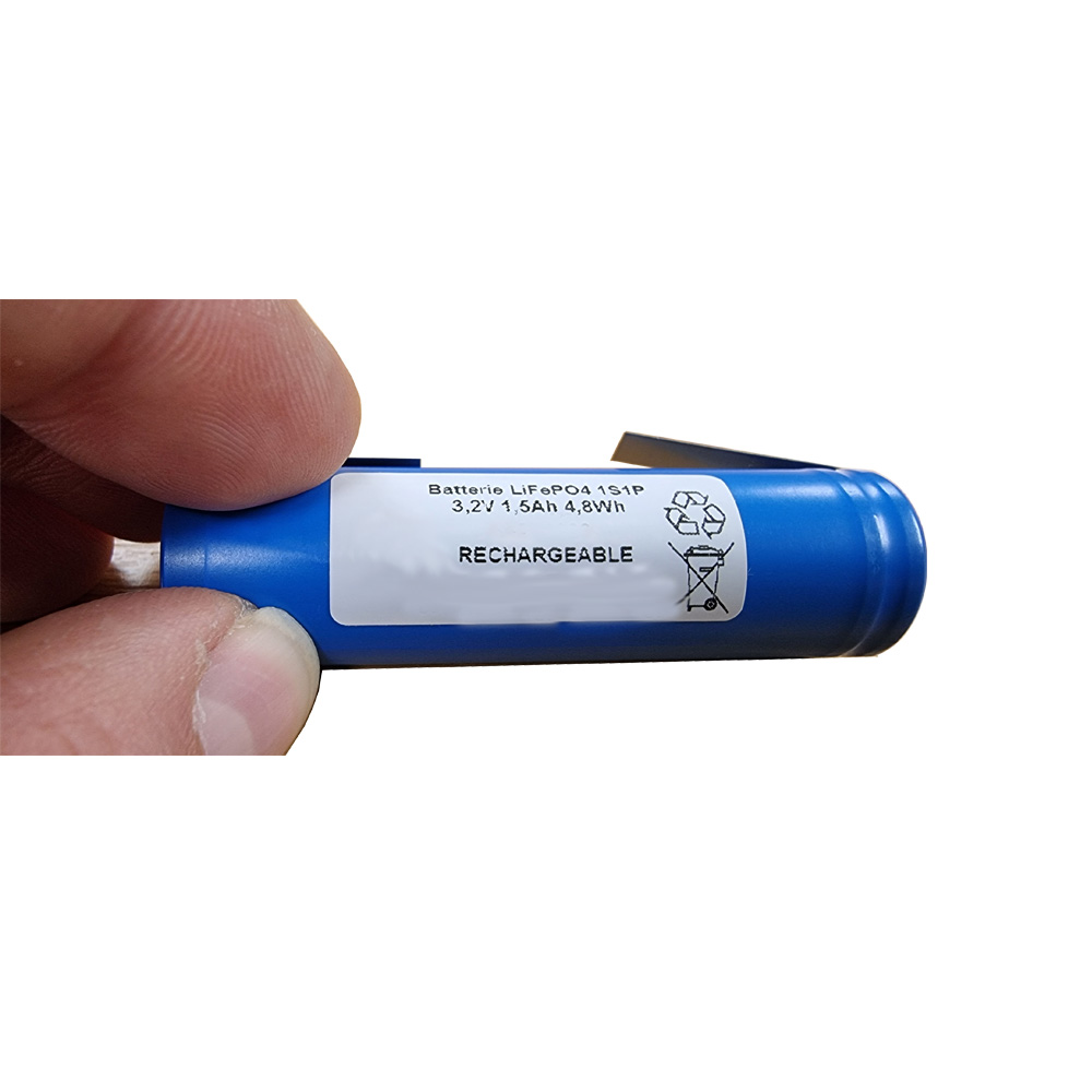 3.2V 1500mAh 18650 Lithium iron Phosphate Battery With Ribbons