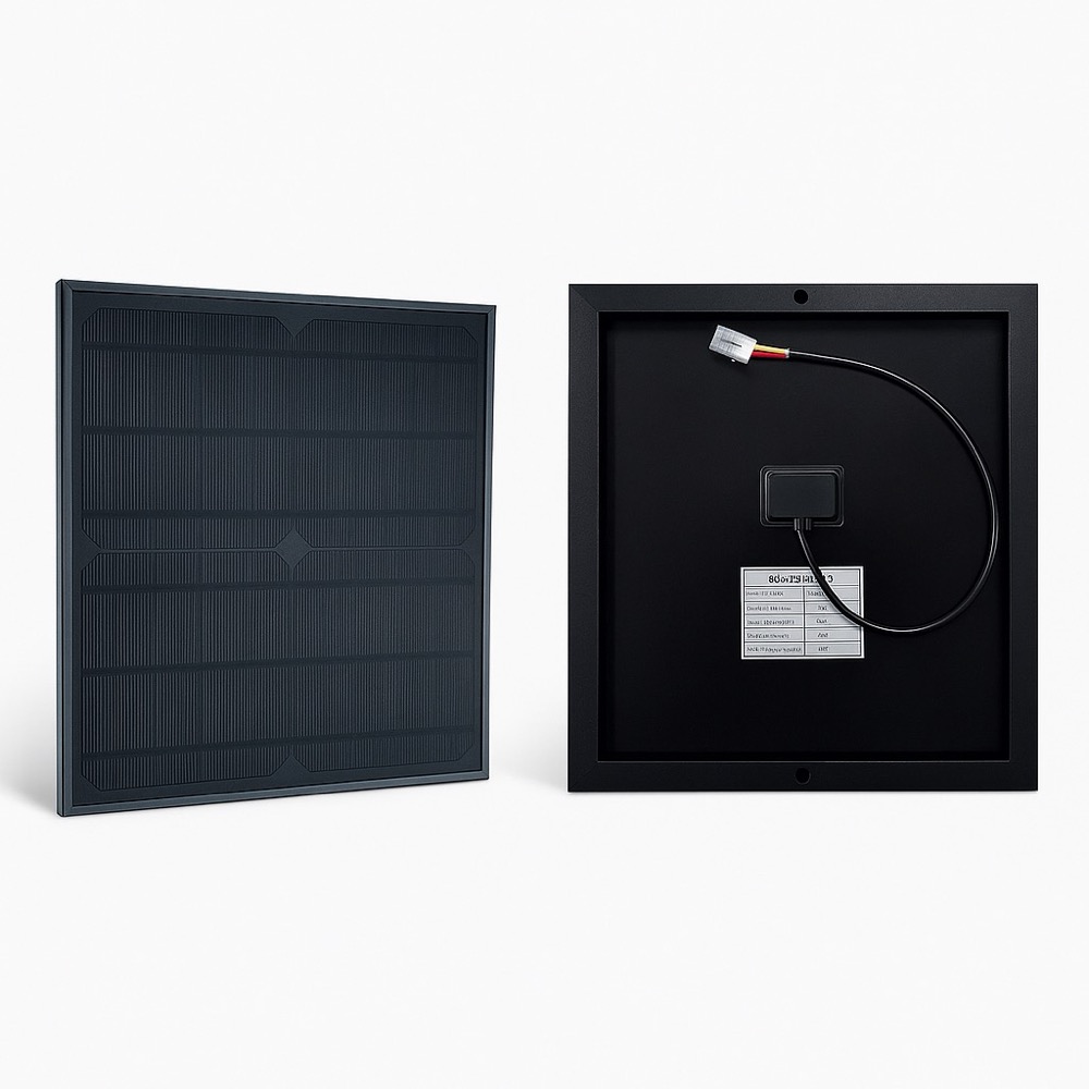 15 Watt 18 Volt Customized Whole Black Solar Panel - Glass Panel