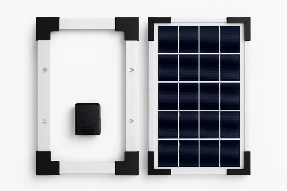 3.5 Watt 5 Volt Framed Solar Panel - Glass Panel