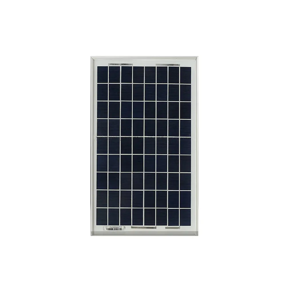 10W 18V Glass Solar Panel for 12V Battery Charging & Outdoor Devices