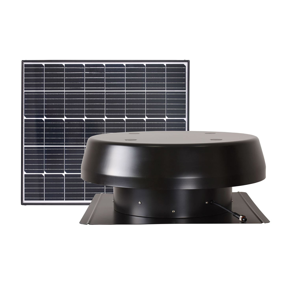 60W Solar Roof Ventilation Fan W/Separate Solar Panel (14-inch Fan Blade) 