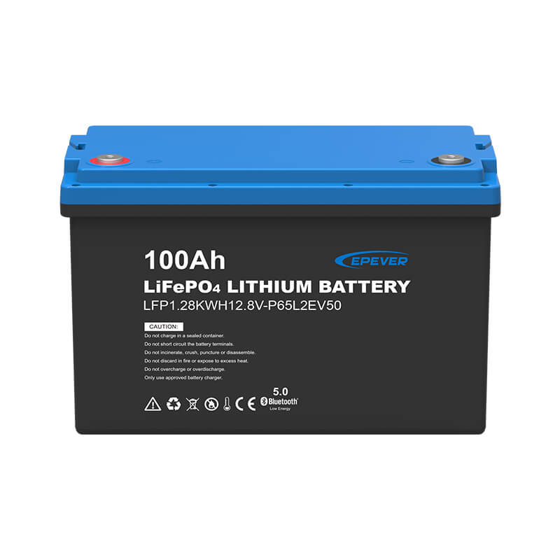 EPEVER 12.8V 100Ah 1.28kWh LiFePO4 Battery IP65