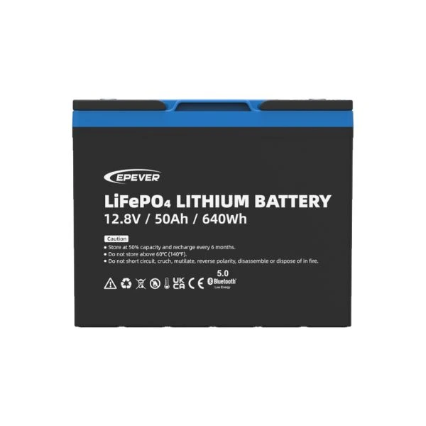 EPEVER 12.8V 50Ah 0.64kWh LiFePO4 Battery IP65