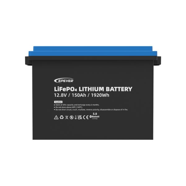 EPEVER 12.8V 150Ah 1.92kWh LiFePO4 Battery IP65