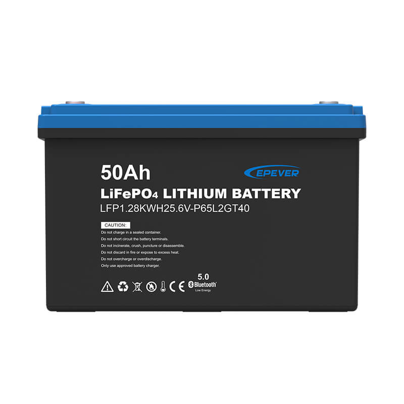 EPEVER 25.6V 50Ah 1.28kWh LiFePO4 Battery IP65 (Bluetooth + Heating)