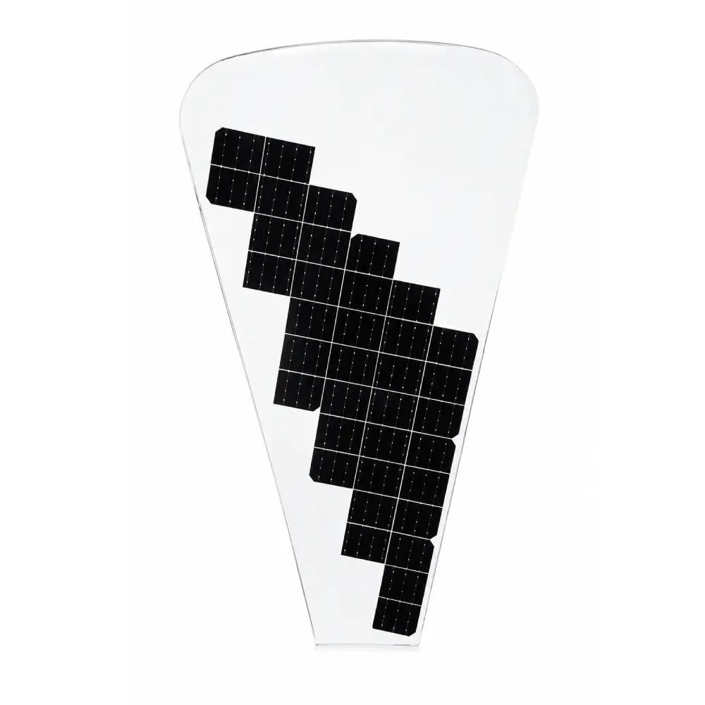 FLG-25W-24° 25W 24-Degree Sector Glass Solar Panel for Solar Flower Tracking System